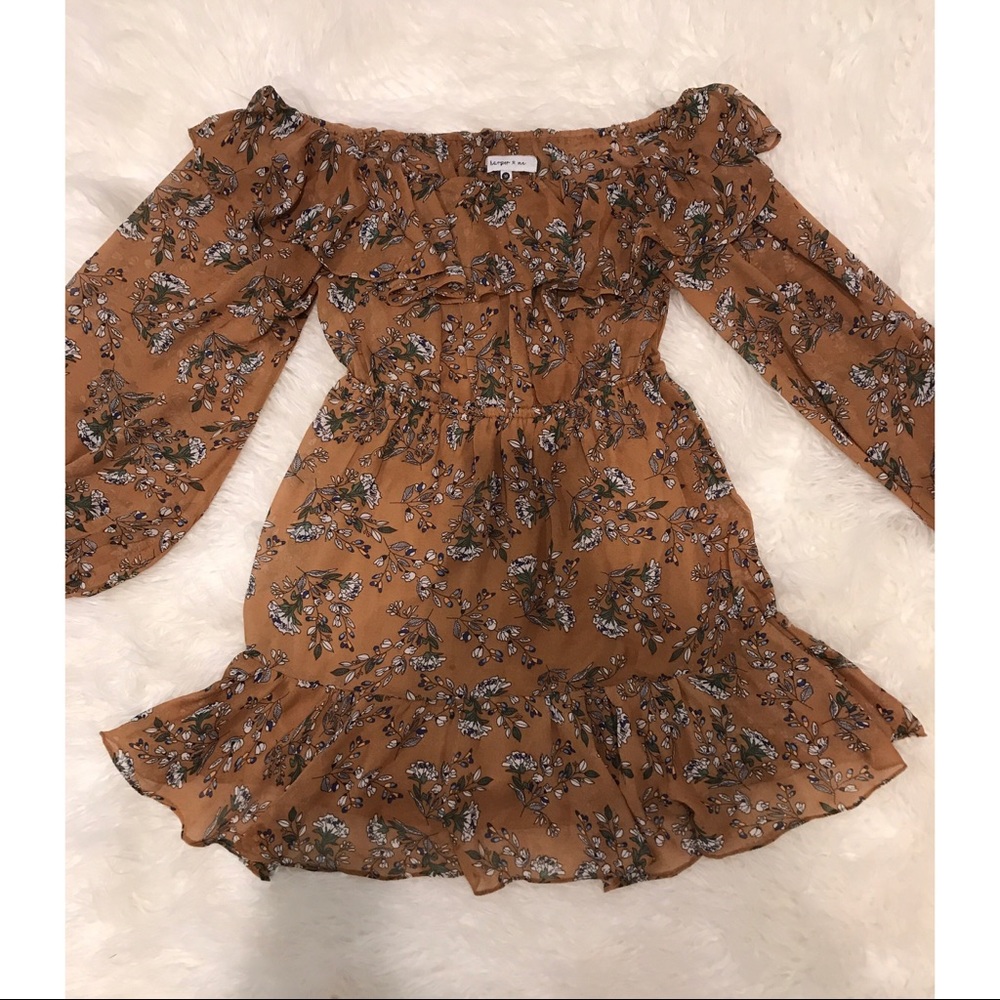 🌻Brown bohemian style dress🌻